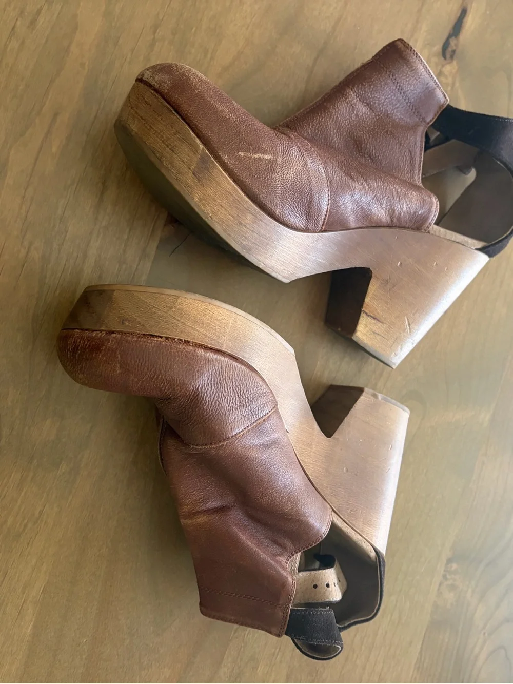 Free People Amber Orchard Leather Clog Boots Euro 41